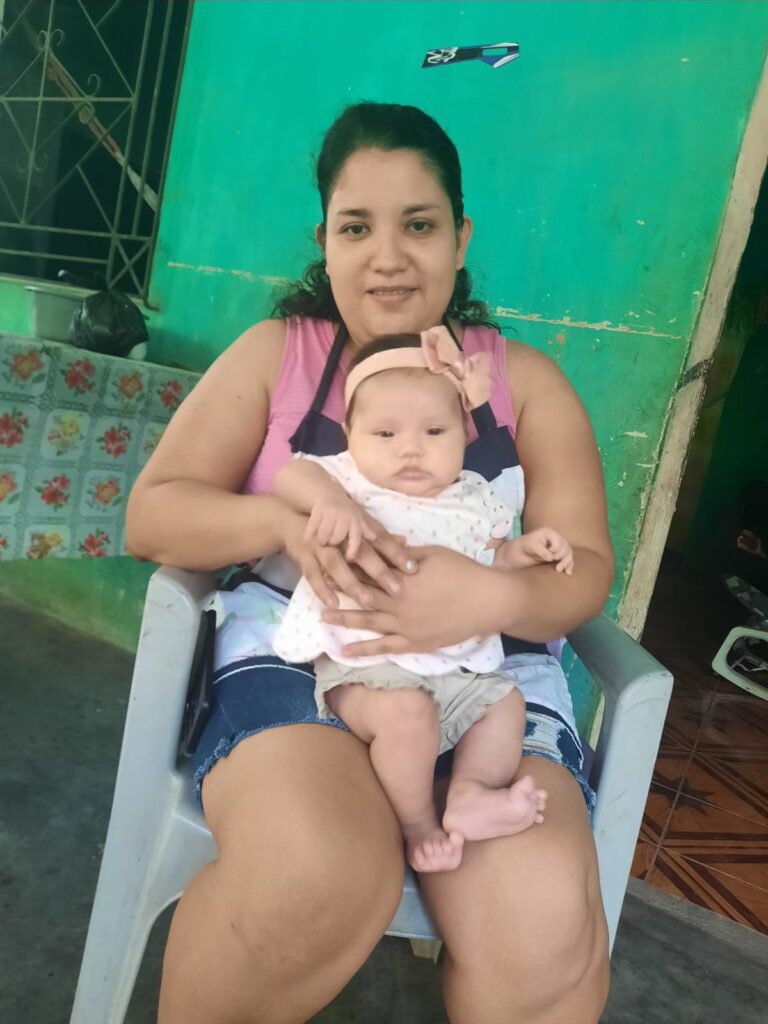 Childhood Development Program 2022 - Estrella weight gain with mother Ana Guadalupe 